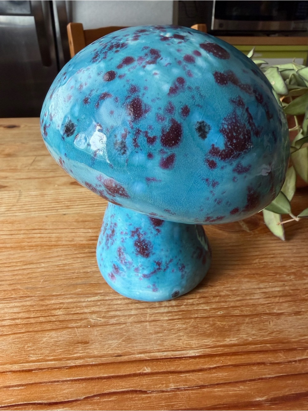 Vintage Ceramic Mushroom Sculpture